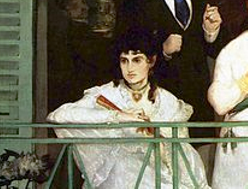 Fragmento de El balcón de Manet